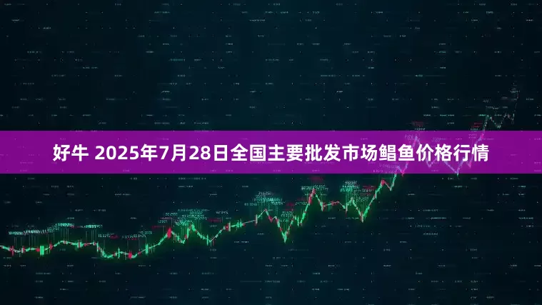 好牛 2025年7月28日全国主要批发市场鲳鱼价格行情