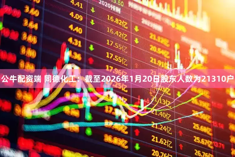公牛配资端 同德化工：截至2026年1月20日股东人数为21310户